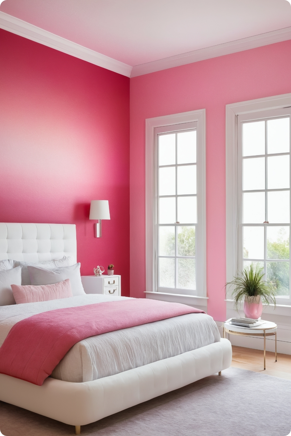 Ombre Pink Walls