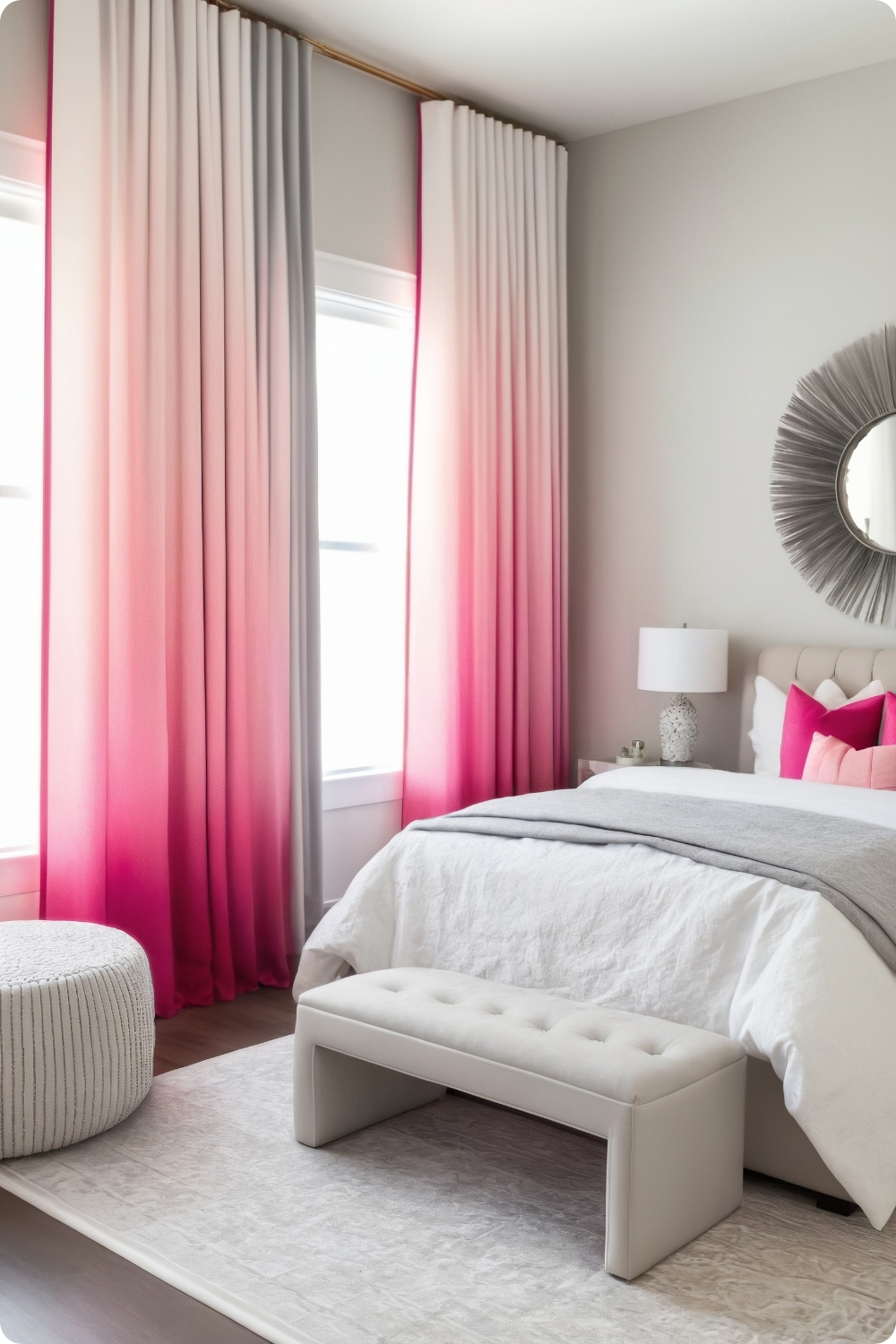 Pink Ombre Curtains