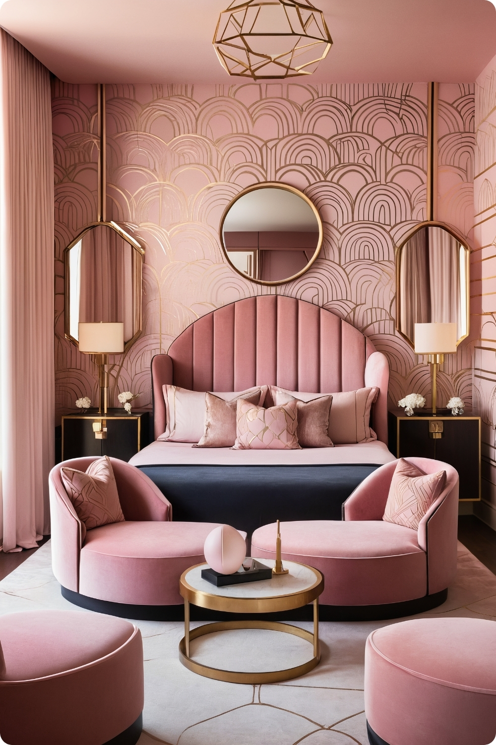 Pink Art Deco Glamour