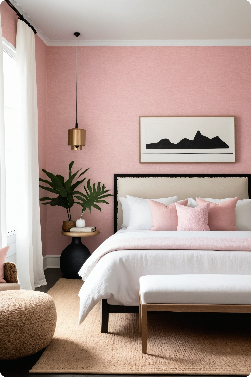 Pink Textured Walls