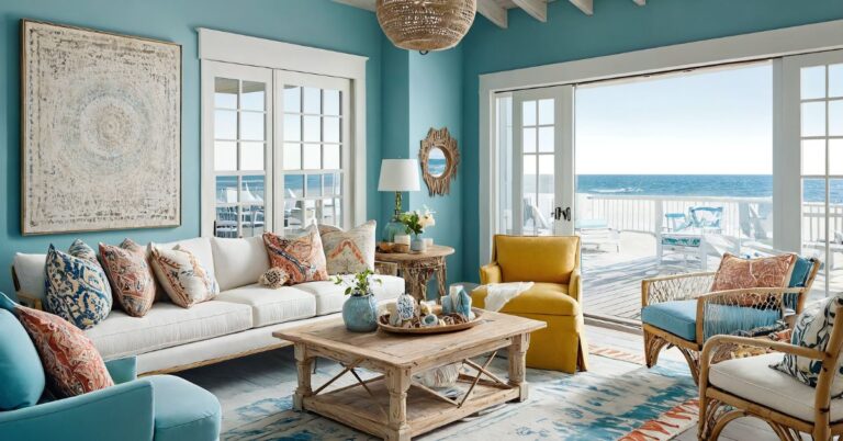 15 Boho Beach Living Room Designs: Creating Your Coastal Bohemian Oasis