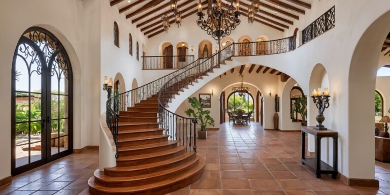 15 Elegant Hacienda Staircase Interior Designs to Elevate Your Home’s Charm