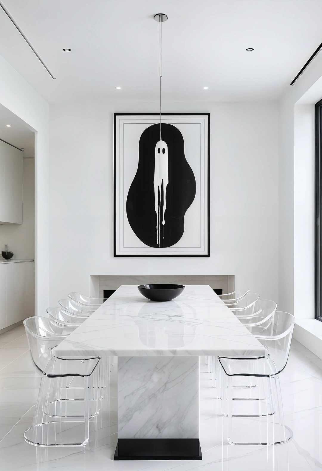 Minimalist Luxury in White and Marble