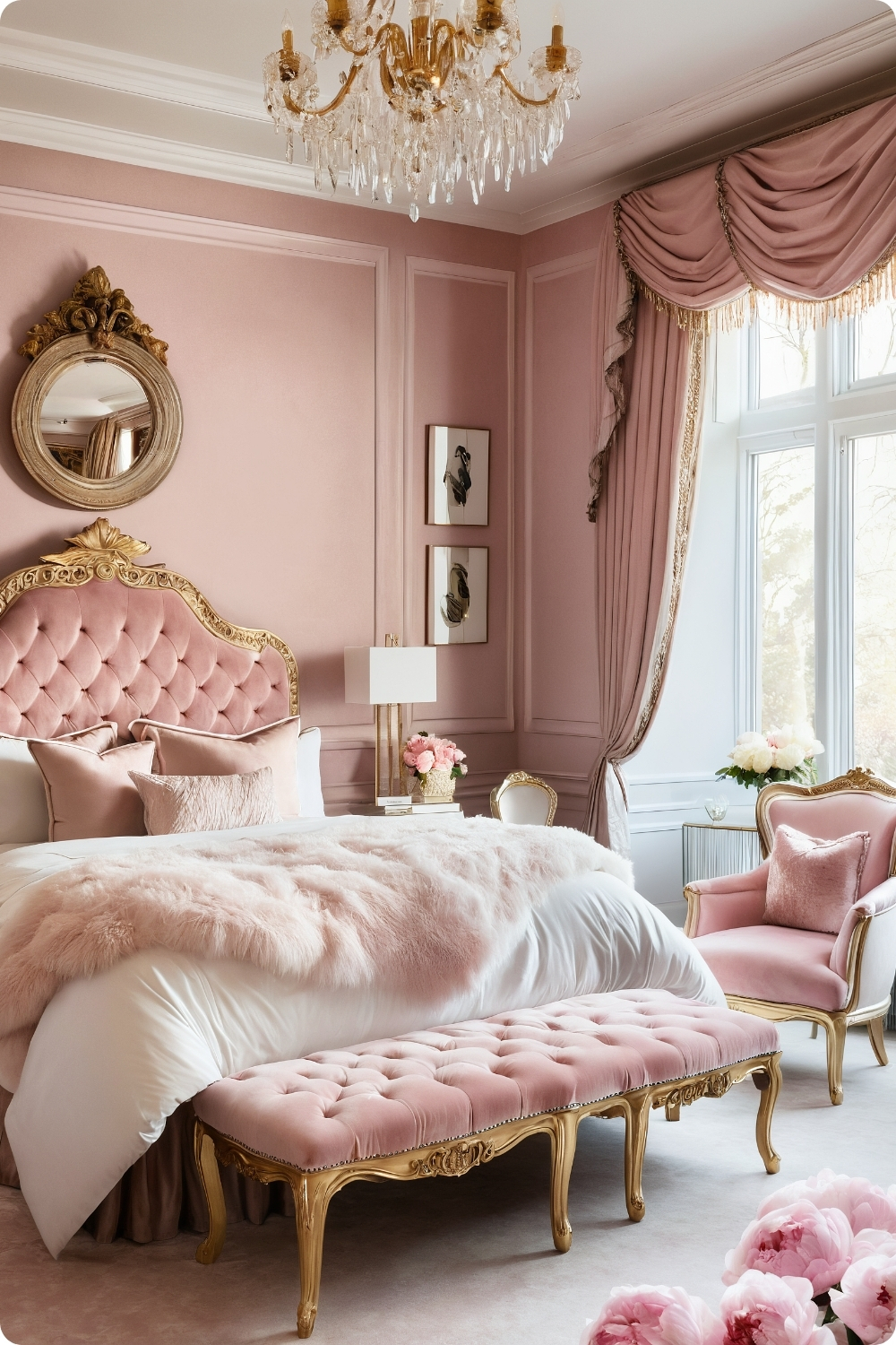 Blush and Gold: A Regal Combination