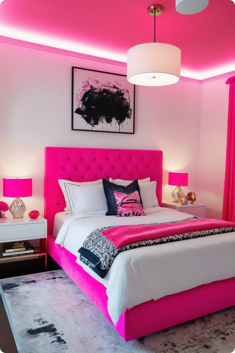 Neon Pink Light Fixtures