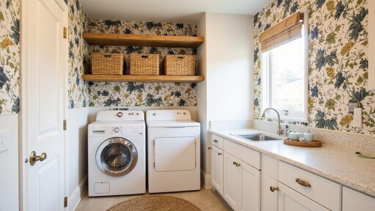 wallpaper laundry room personality ideas